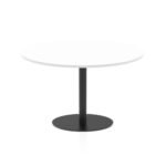 Italia Round Poseur Table Black Leg - Image 39