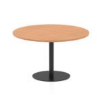 Italia Round Poseur Table Black Leg - Image 41