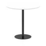 Italia Round Poseur Table Black Leg - Image 45