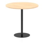 Italia Round Poseur Table Black Leg - Image 46