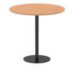 Italia Round Poseur Table Black Leg - Image 47