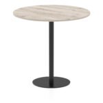 Italia Round Poseur Table Black Leg - Image 48