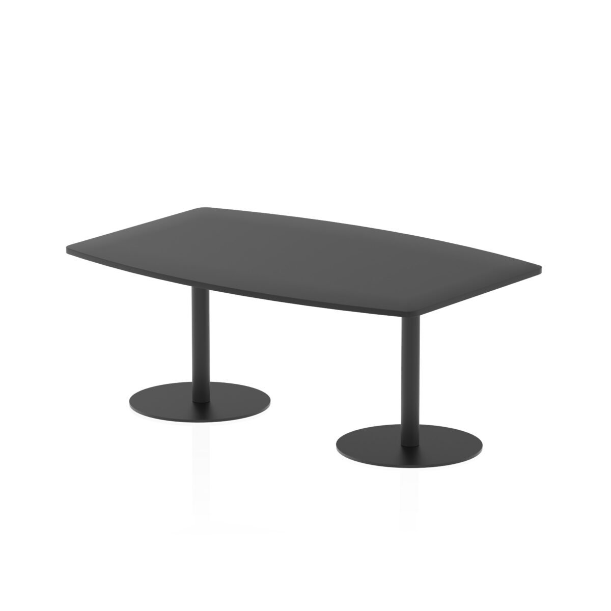 Italia High Gloss Boardroom Table Black Leg - Image 1