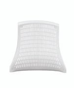 Flex Medium Back White Frame Task Operator Office Chair with Arms - Image 18