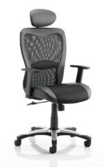 Victor II Mesh Back Executive Office Chair with Arms - Image 6