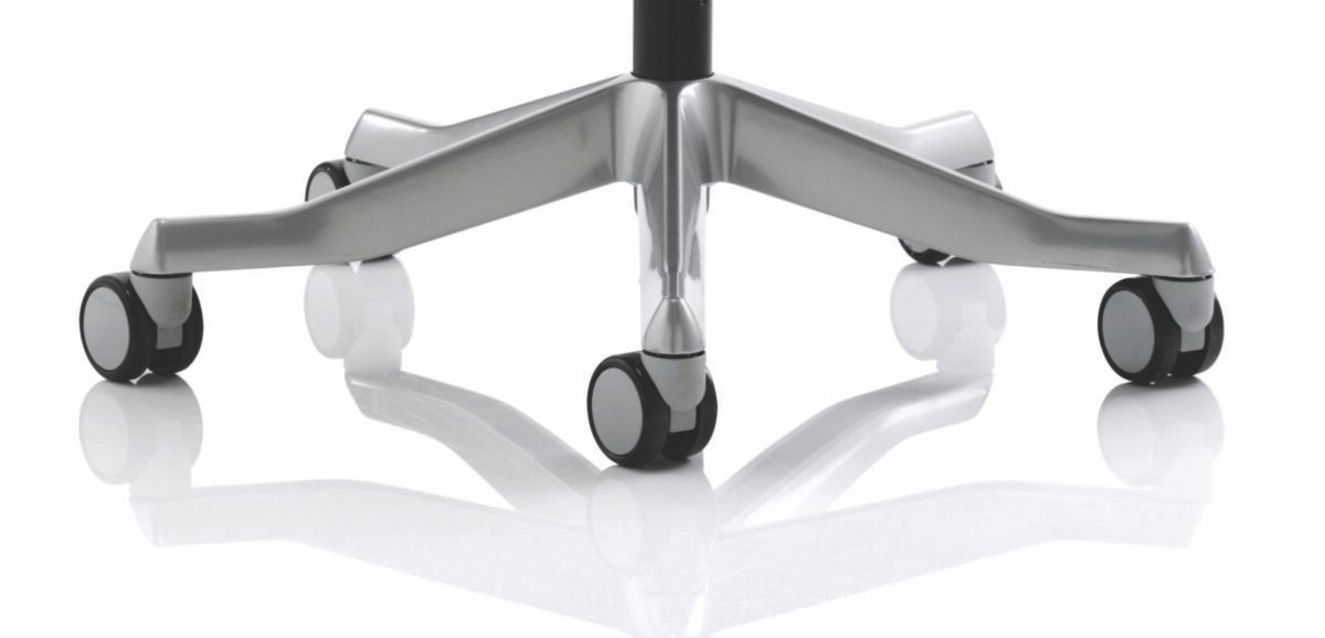 Zure High Back White Shell Executive Office Chair with Arms - Image 49