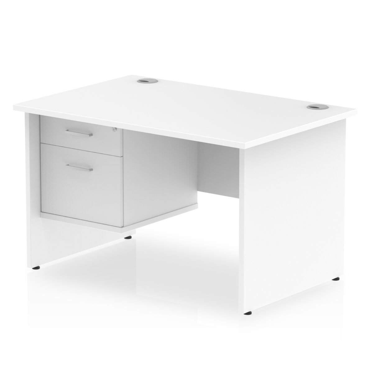 Impulse 1200mm Panel End Straight Desk With Single Fixed Pedestal - Image 45