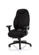 Galaxy Medium Back Task Operator Office Chair with Adjustable Arms - Image 3