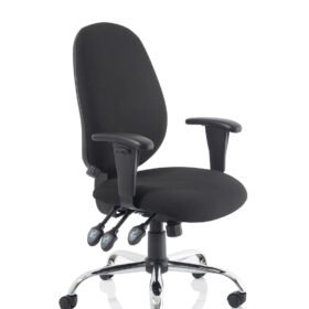 Lisbon Medium Back Task Operator Office Chair with Height Adjustable Arms
