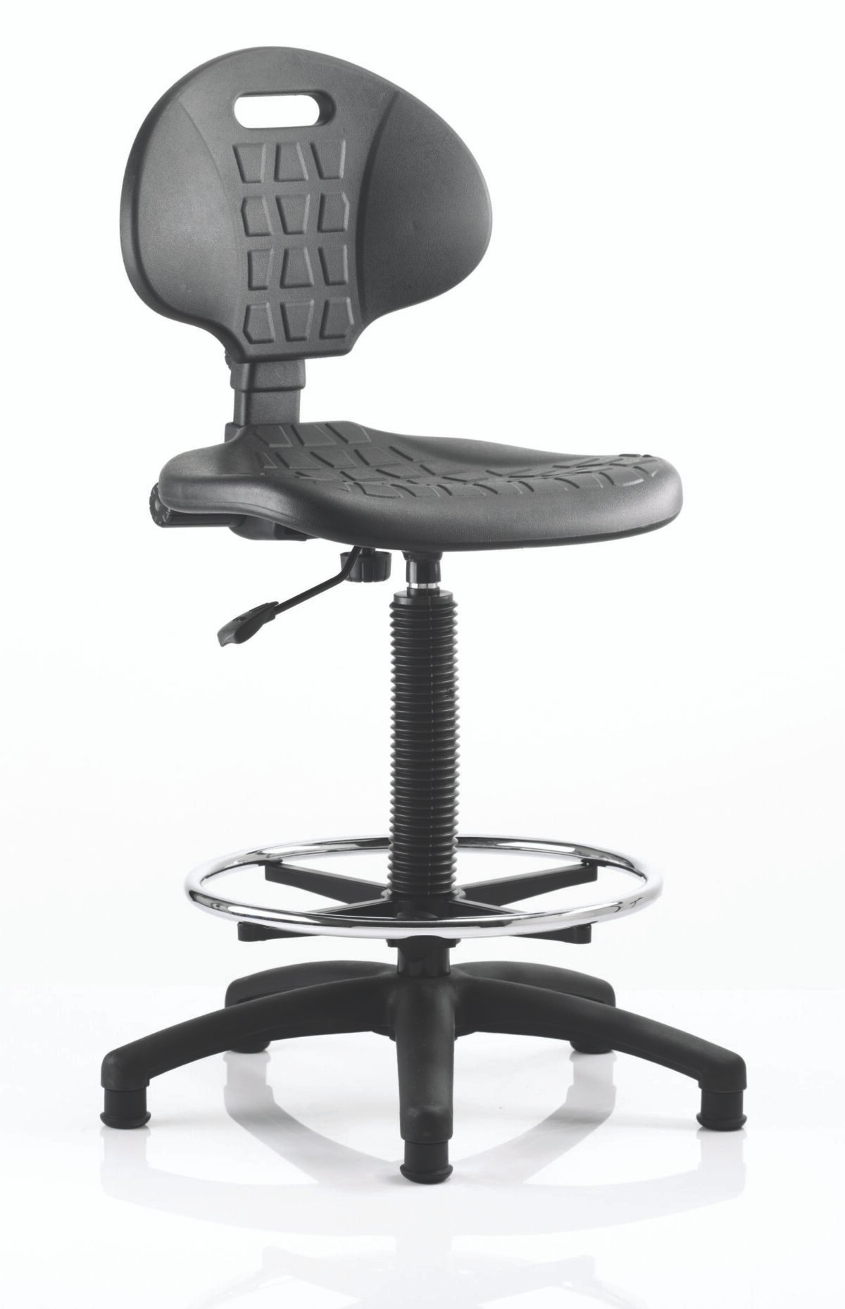Malaga Polyurethane Medium Back Hi Rise Draughtsman Task Operator Office Chair - Image 1