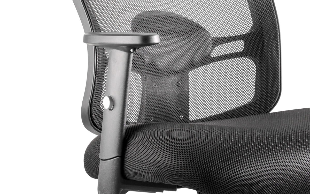 Portland II Medium Mesh Back Task Operator Office Chair with Arms - Image 3