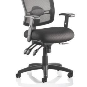 Portland III High Mesh Back Task Operator Office Chair with Arms