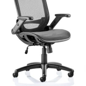 Fuller Medium Mesh Back Task Operator Office Chair with Folding Arms