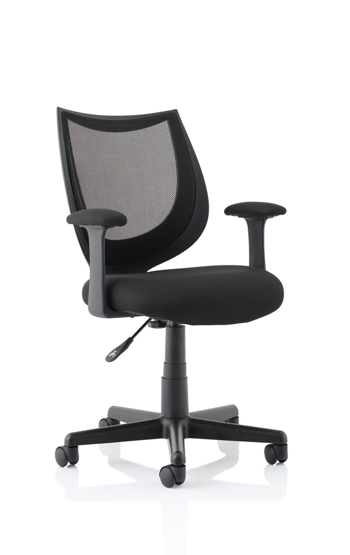 Camden Medium Back Black Mesh Task Operator Office Chair With Arms - Image 1