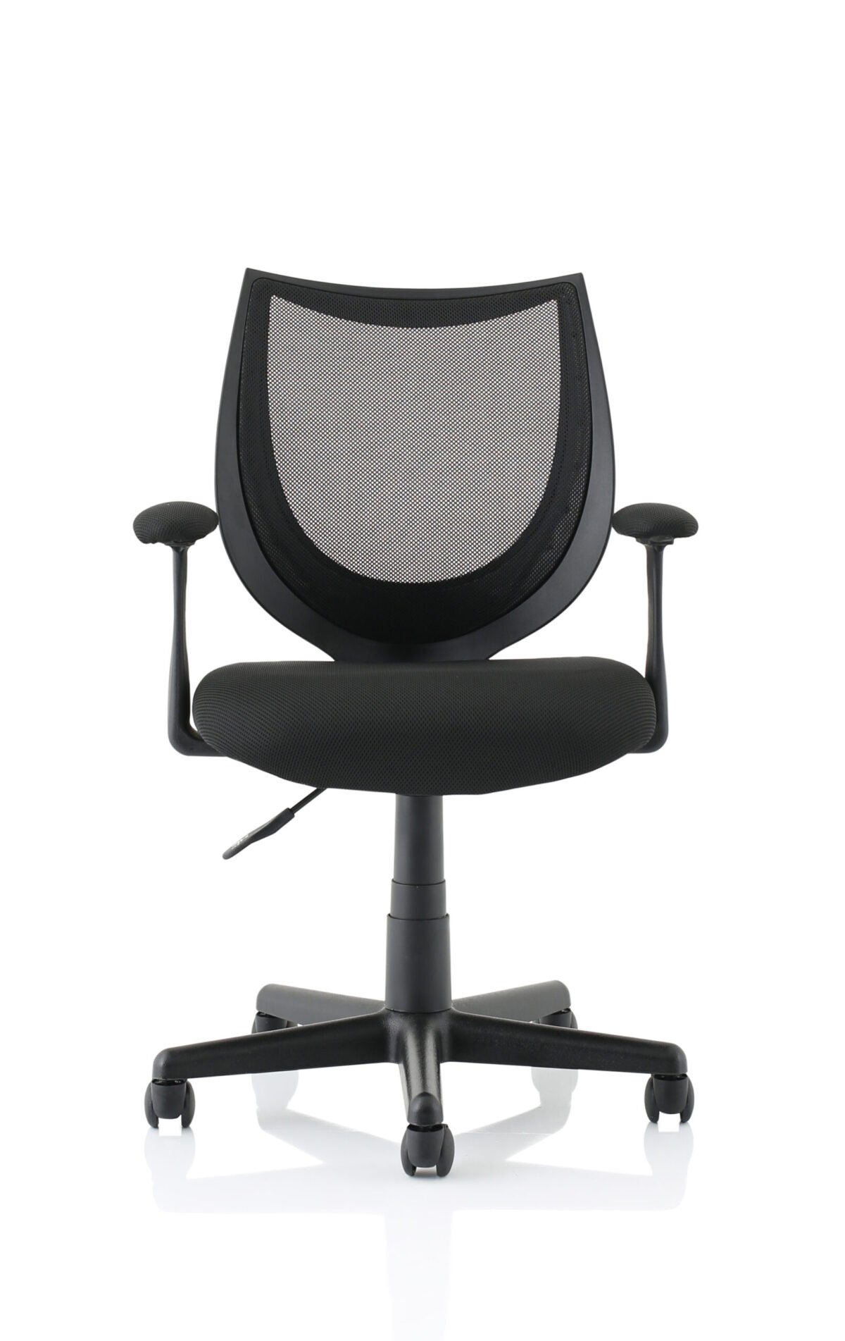 Camden Medium Back Black Mesh Task Operator Office Chair With Arms - Image 2