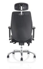 Domino High Back Black Ergonomic Posture Chair with Arms and Headrest - Image 6
