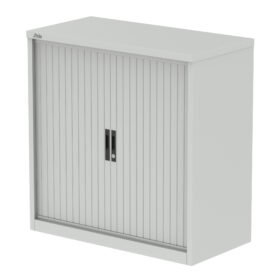 Qube Side Tambour Cupboard With Shelves