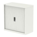 Qube Side Tambour Cupboard With Shelves - Image 2