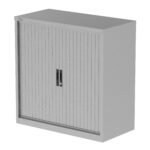 Qube Side Tambour Cupboard With Shelves - Image 12