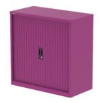 Qube Side Tambour Cupboard With Shelves - Image 17