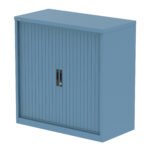 Qube Side Tambour Cupboard With Shelves - Image 21