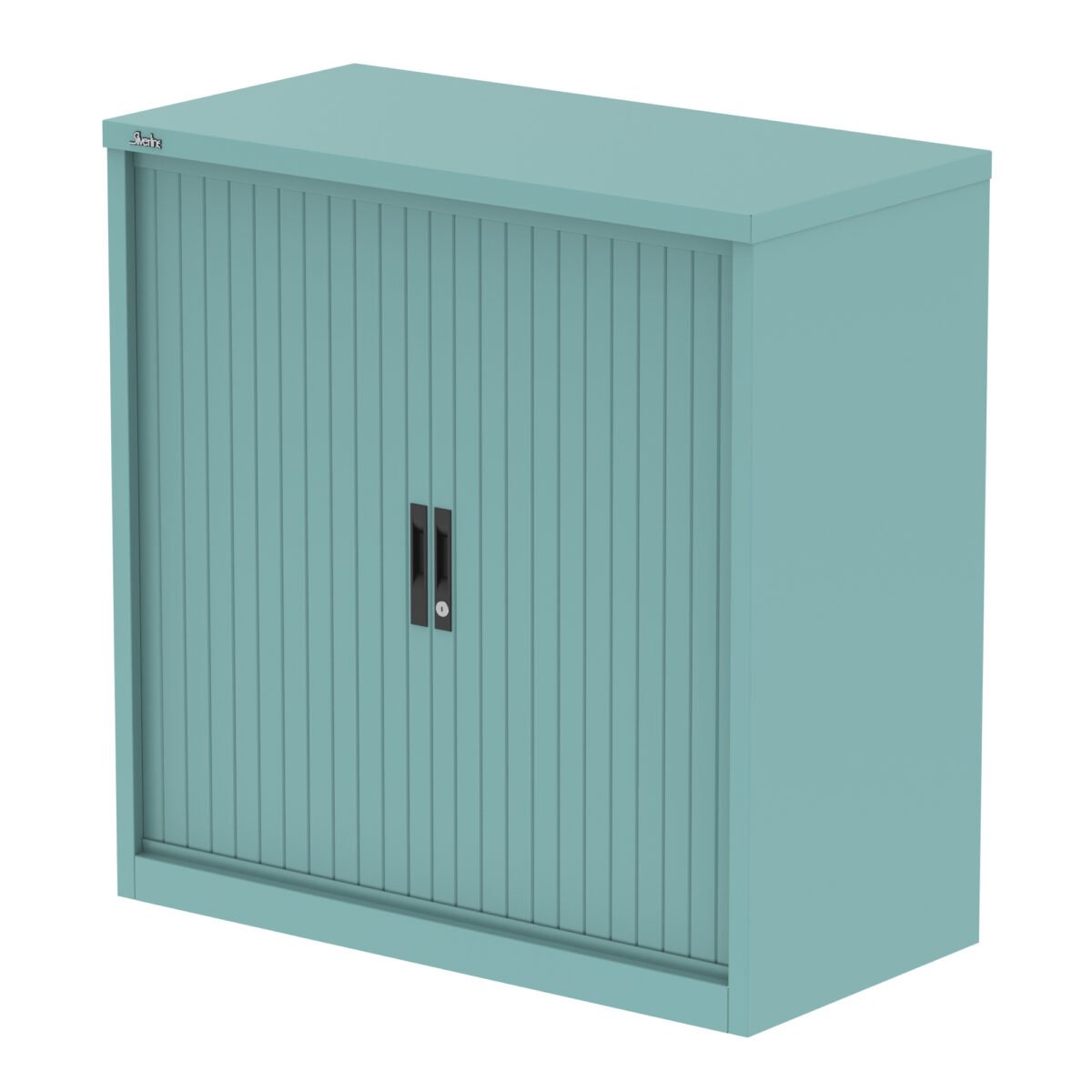Qube Side Tambour Cupboard With Shelves - Image 22