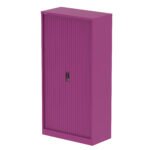 Qube Side Tambour Cupboard With Shelves - Image 39