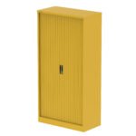 Qube Side Tambour Cupboard With Shelves - Image 42