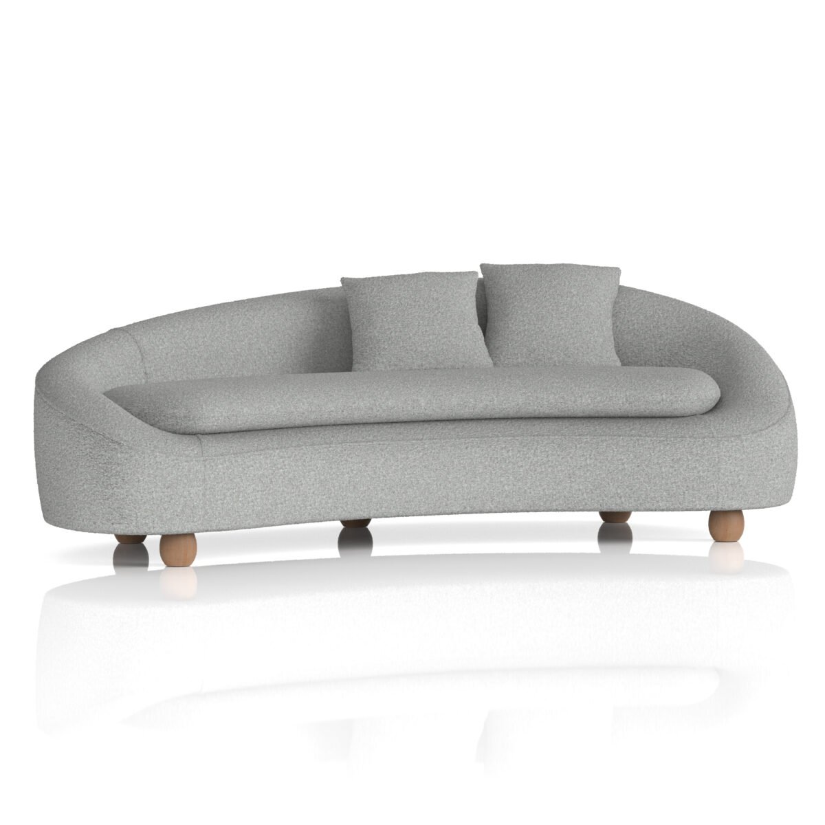 Mimi 3 Seater Curved Sofa - Image 1
