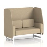 Brixworth Open Booth With White Legs in Single Tone - Image 50