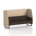 Brixworth Open Booth With Black Legs in Two Tone - Image 57