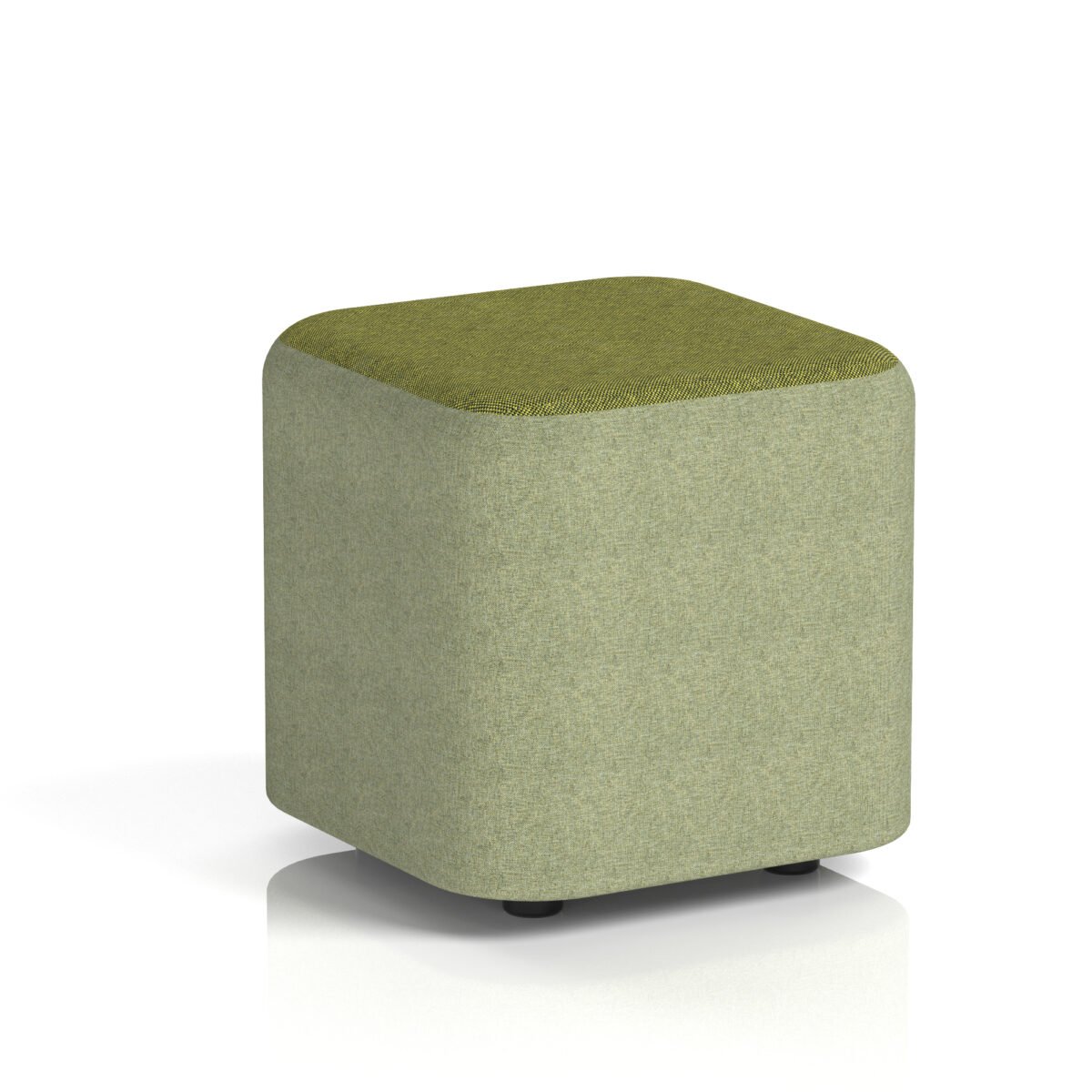 Harlestone Square Stool in Two Tone - Image 1