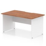 Impulse Scalloped Edge 1400mm Straight Desk Panel End Leg - Image 12