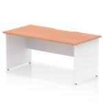 Impulse Scalloped Edge 1600mm Straight Desk Panel End Leg - Image 8