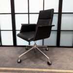 Brunner Finasoft Meeting Chair – Fully Upholstered with Chrome Swivel Base & Armrests - Image 3