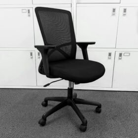 Mesh High Back Operator Chair with Adjustable Arms