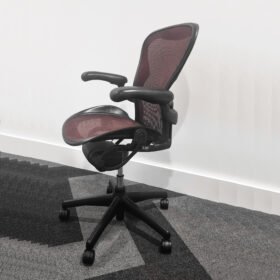 Herman Miller Aeron Office Chair, Ergonomic, Size B, Red