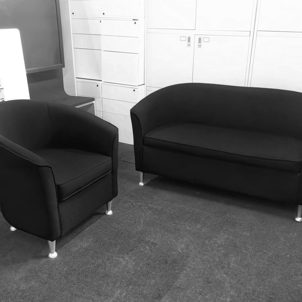 2-Seater Tub Sofa & 3 Compact Single Sofas – Matching Set - Image 1