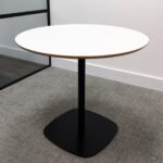 Round Meeting Table & 4 Chairs - White - Image 3